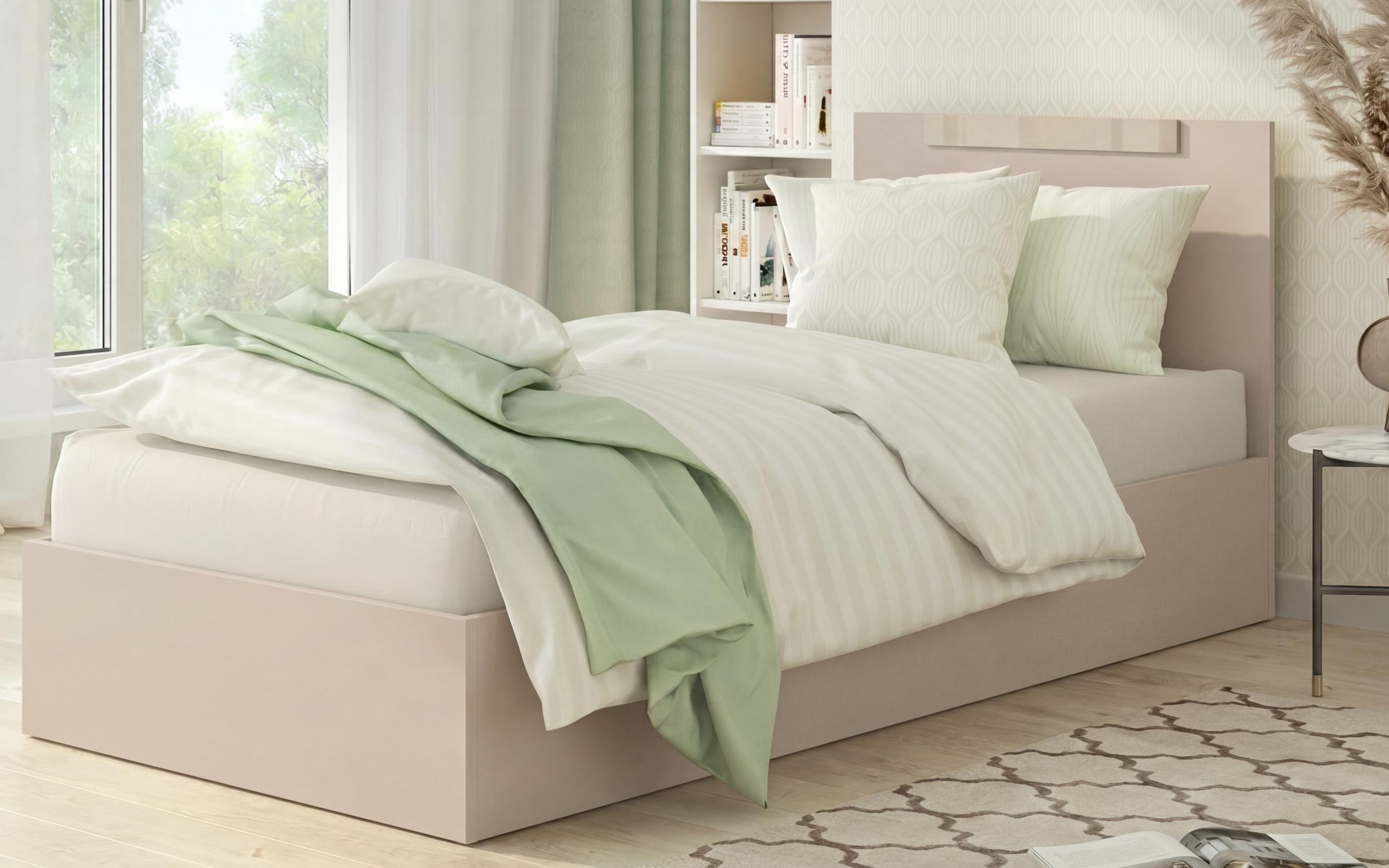 Κρεβάτι 90/200 Katerina, cashmere  1